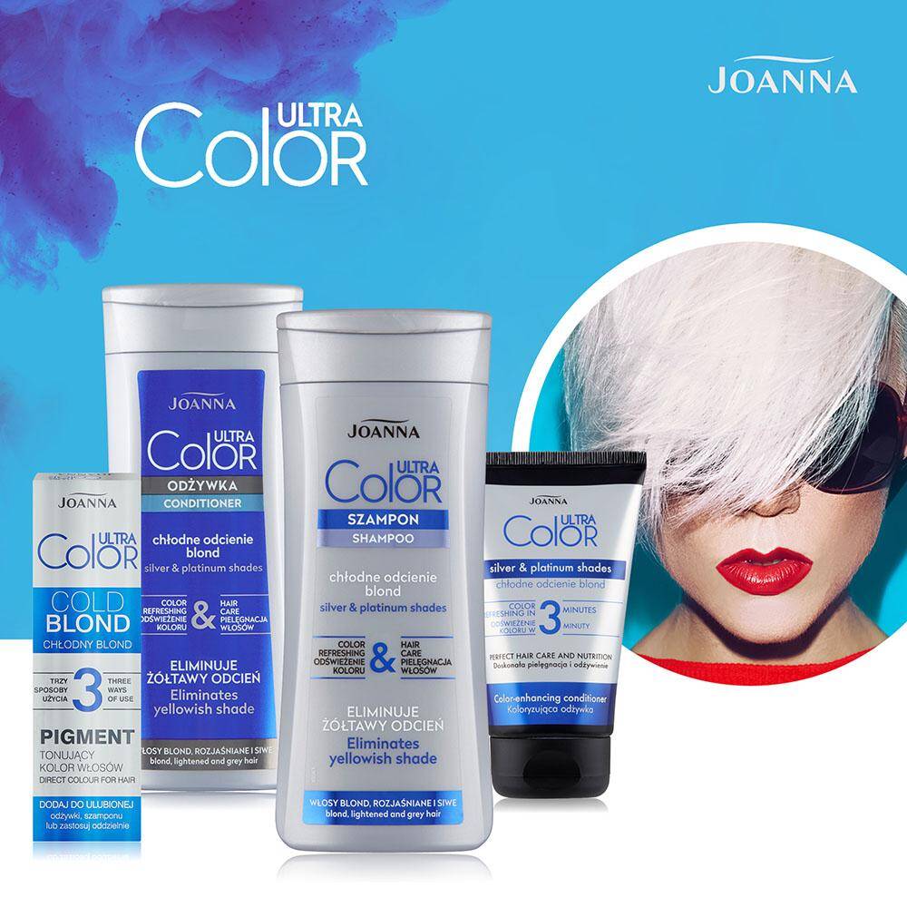 szampon joanna ultra color system do blond ile trzymać