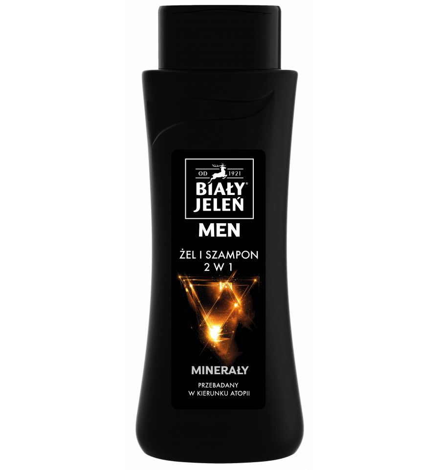 biały jeleń żel szampon 2w1 z minerałami for men 300ml