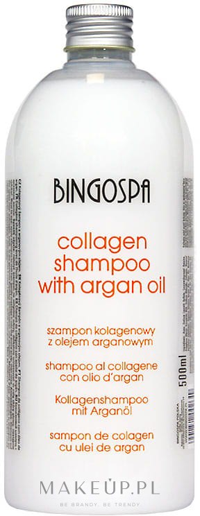 bingospa collagen shampoo kolagenowy szampon do włosów z olejkiem jojoba