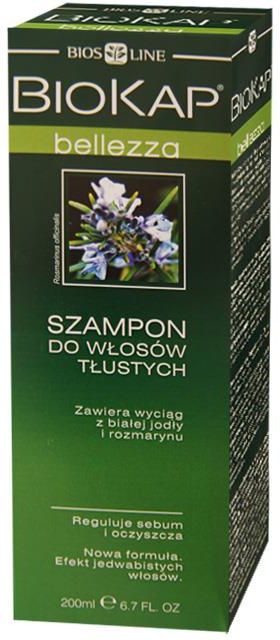 biokap bellezza szampon do włosów tłustych 200 ml