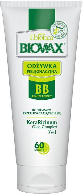 biovax bb 60 sekund odżywka pielęgnacyjna do włosów ciemnych