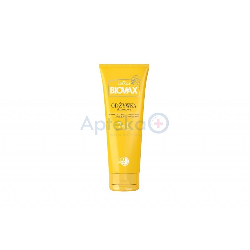 biovax bb odżywka ekspresowa 7w1 do włosów blond 200 ml