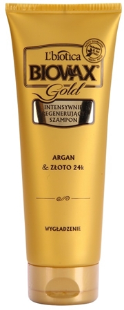 biovax glamour argan & złoto 24k szampon