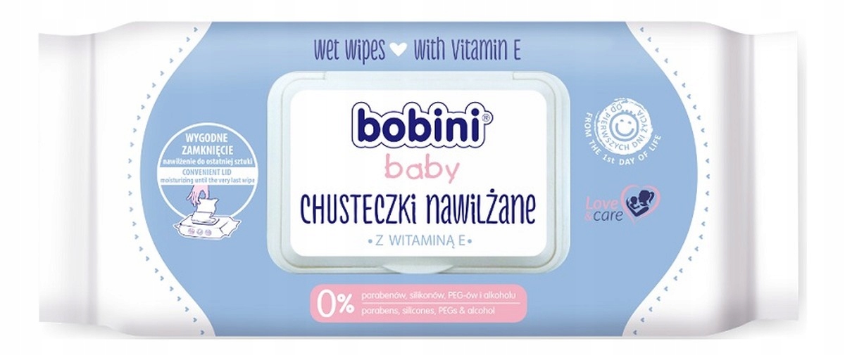 bobini chusteczki nawilżane dla niemowląt