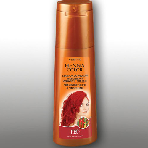 venita henna color szampon do włosów rudych red opinie