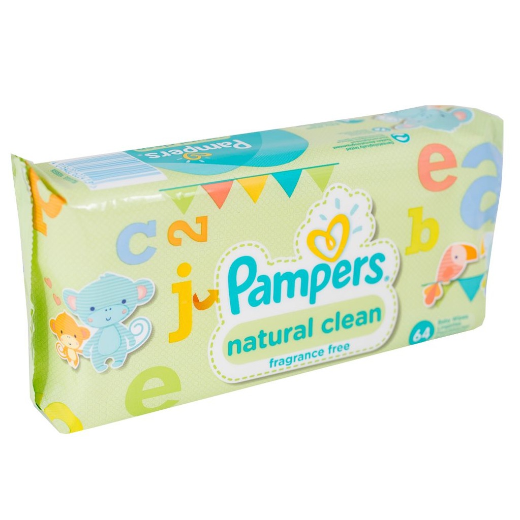 chusteczki pampers natural clean allegro