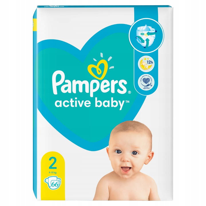 pampers activ baby 2 cena