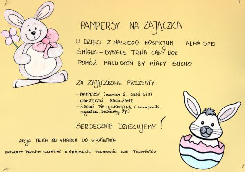 pampers w szkole