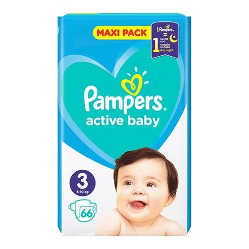 pampers active baby 3 66 szt