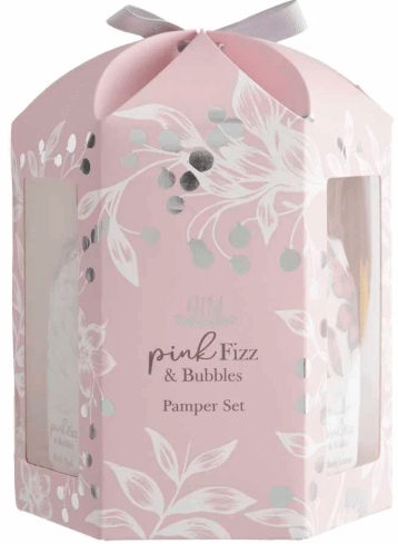 glow pink fizz and bubbles pamper duo