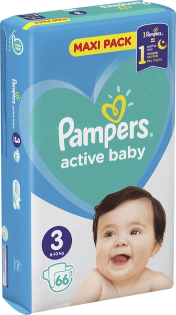 pampers active baby 3 66 szt