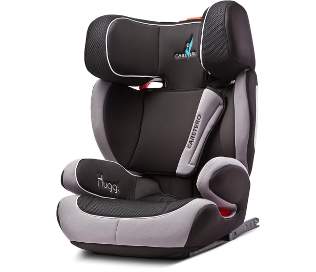 caretero fotelik samochodowy huggi isofix 15-36 kg black