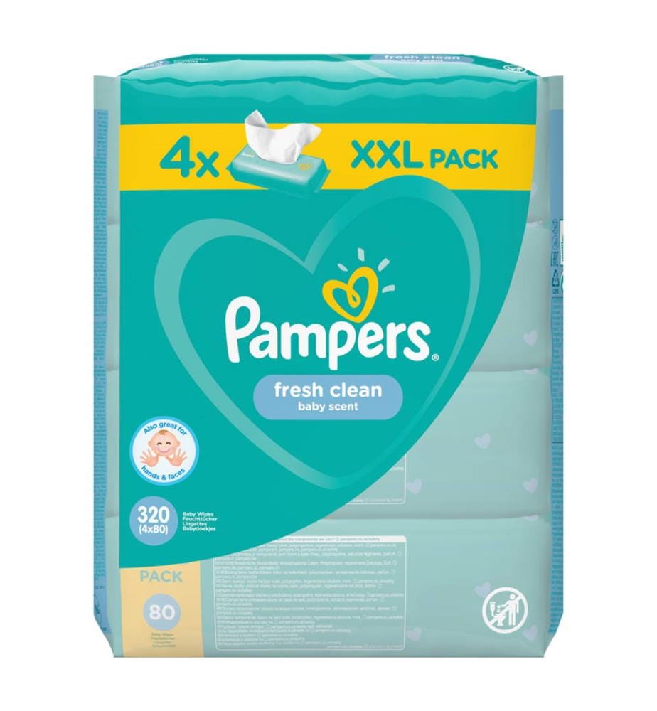 frsh clean pampers 4 pak