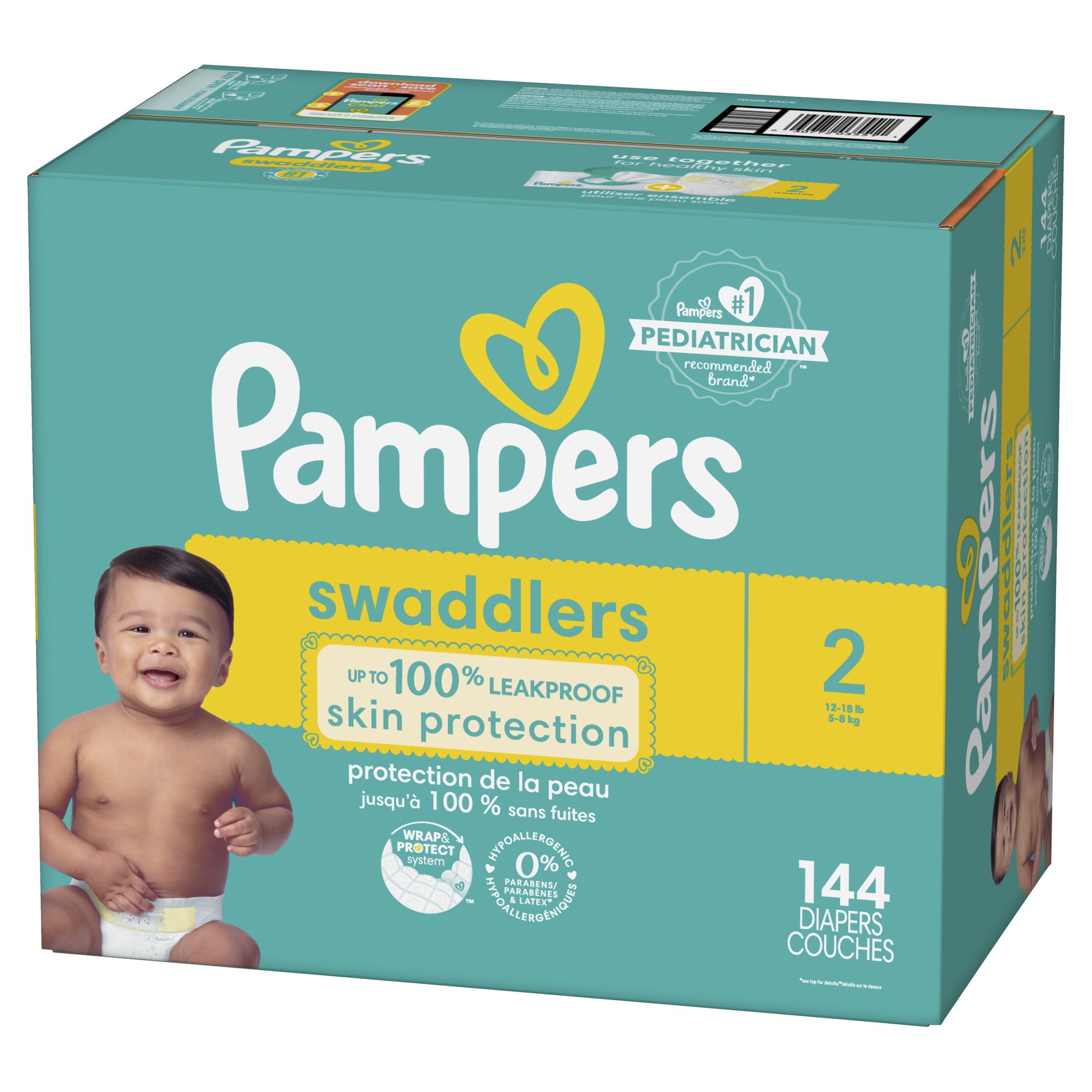 giant box pampers 2 144