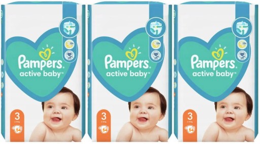 pampers active baby-dry pieluszki 3 midi 108 sztuk