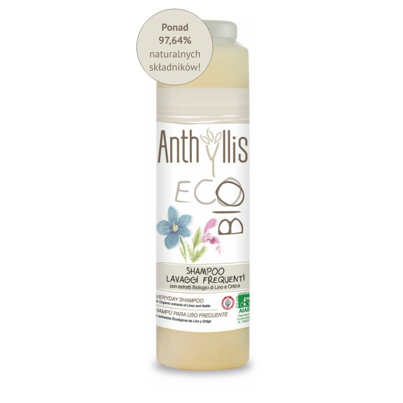 szampon do częstego mycia włosów anthyllis eco bio