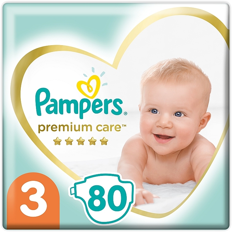 pampers premium care pieluchyi rozmiar 3 5-9kg 80 sztuk