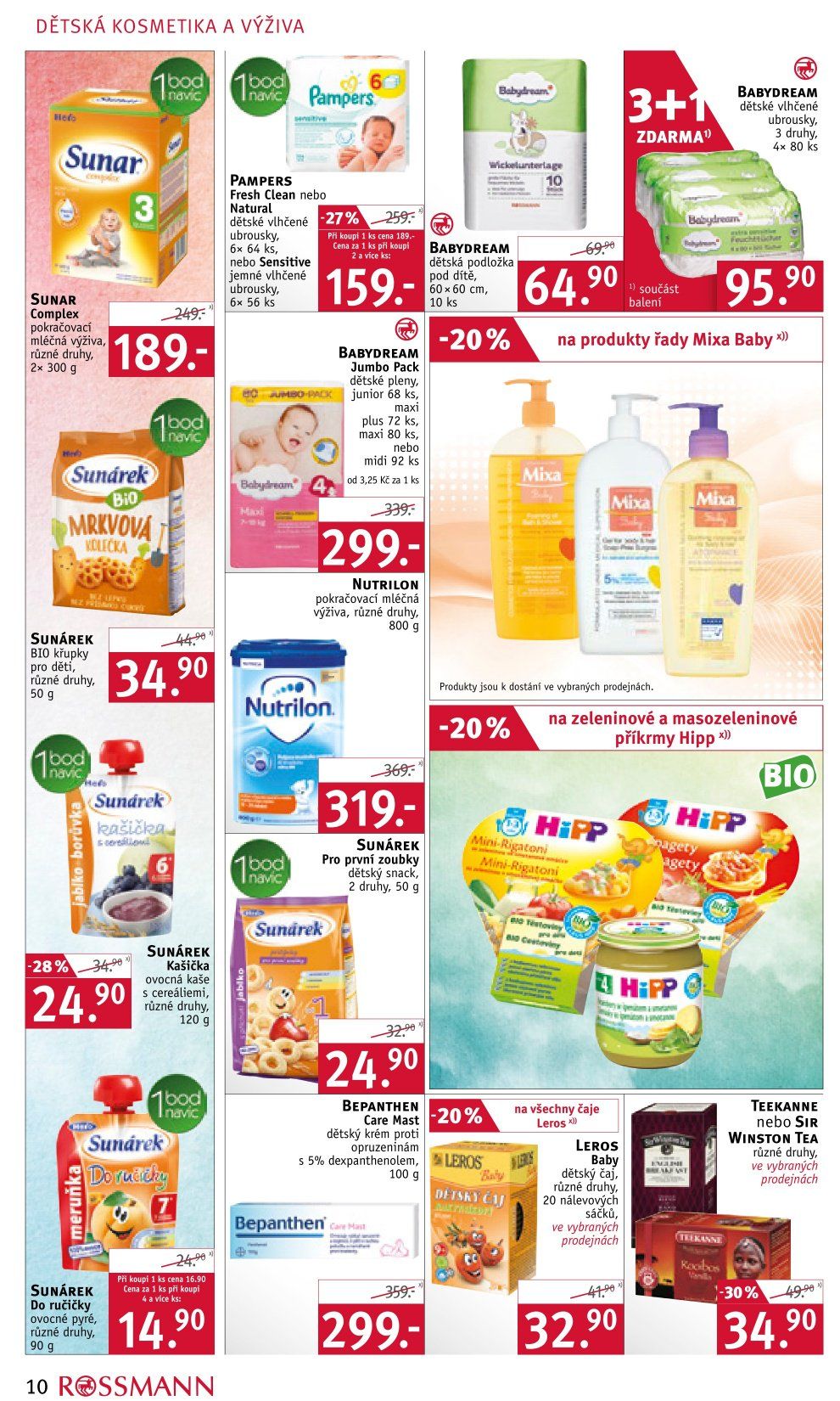 rossmann pampers cena