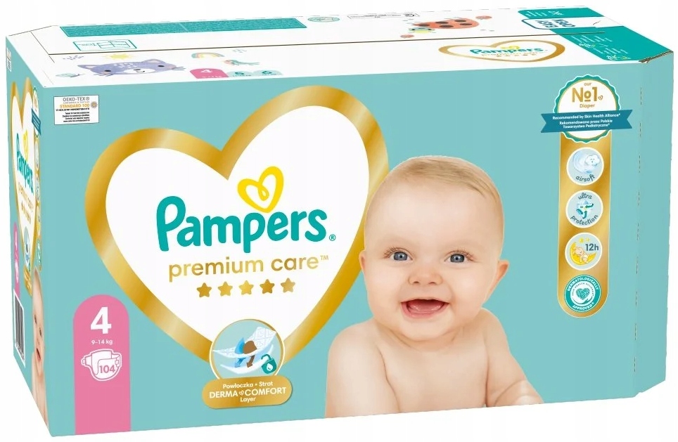 pampers premium 104 sztuki