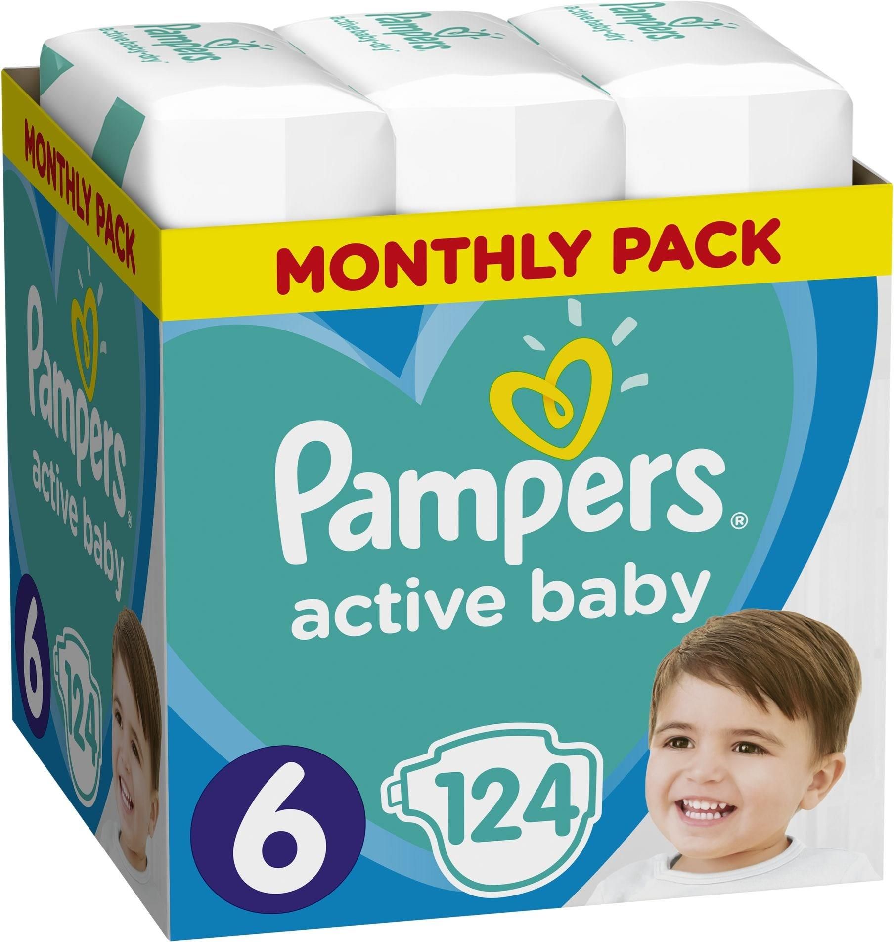 ceneo pampers 6 124