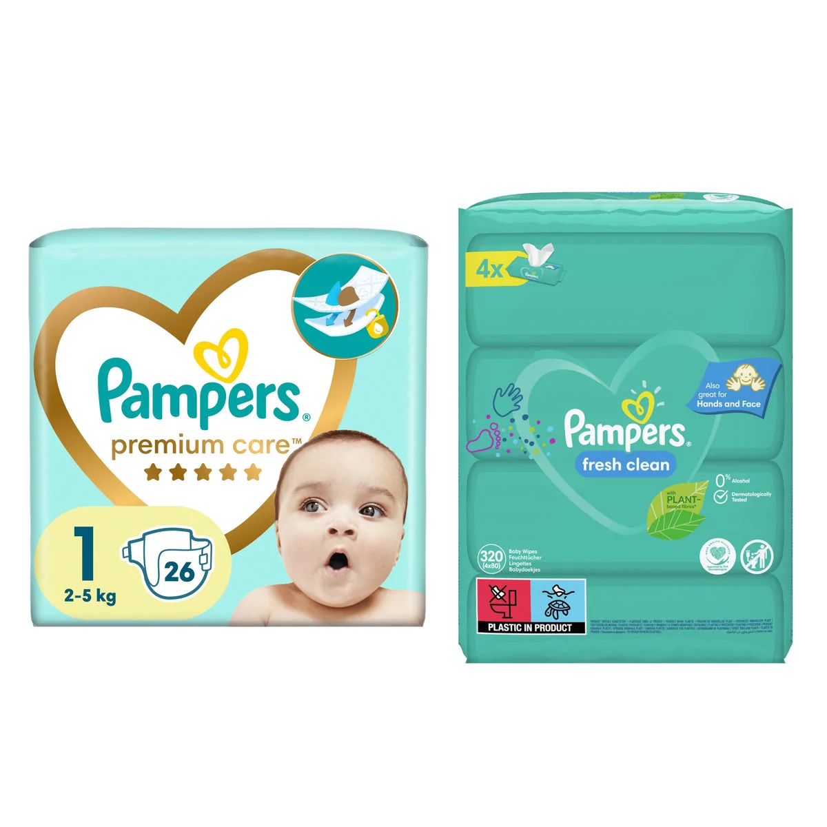 chusteczki i pampersy pampers