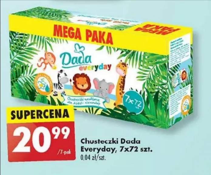 chusteczki nawilżane dada promocja