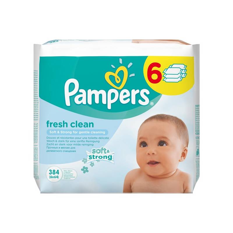 chusteczki pampers 6x64