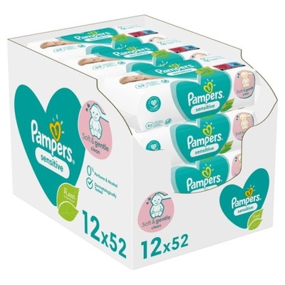 chusteczki pampers sensitiv allegro