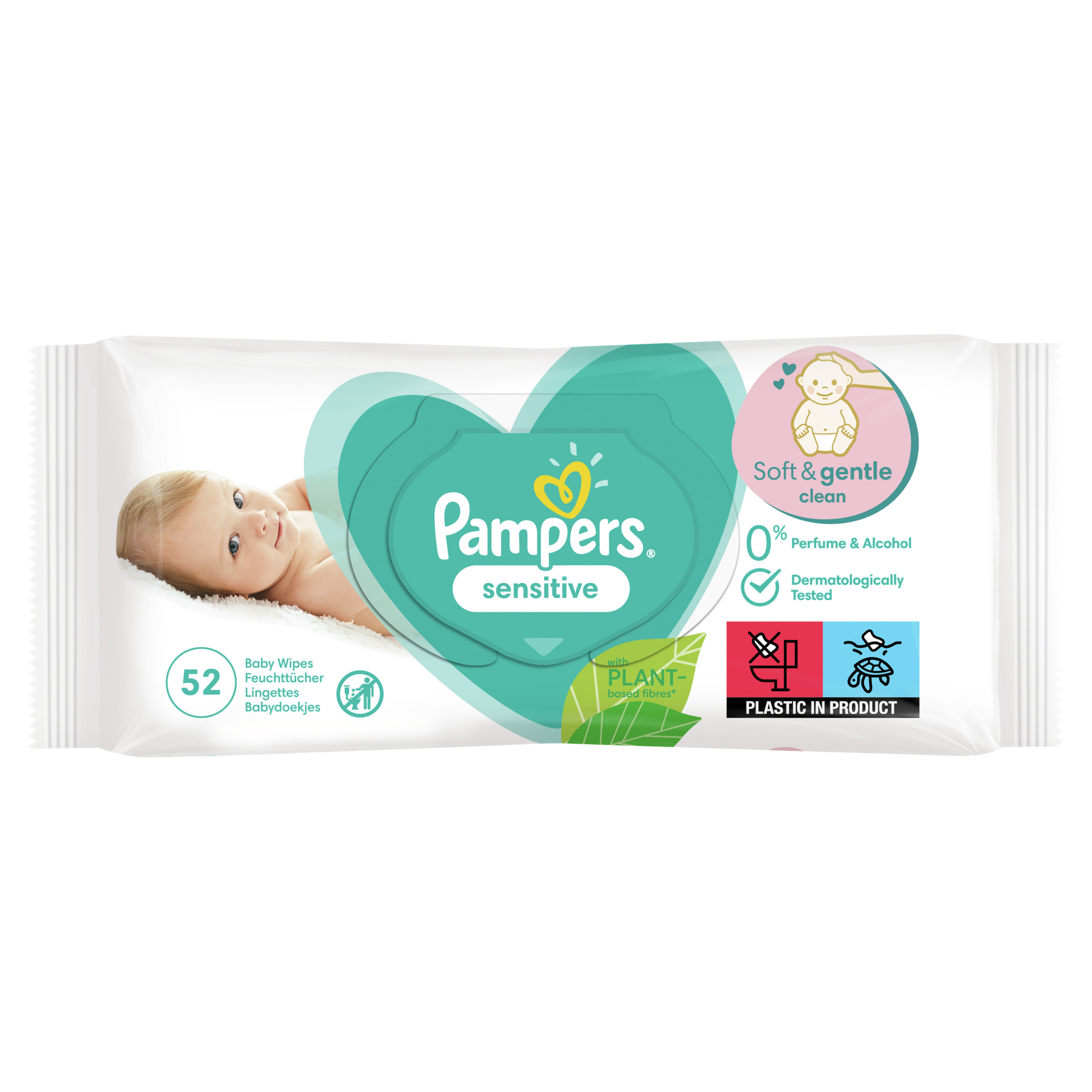 chusteczki pampers sensitive 1x56