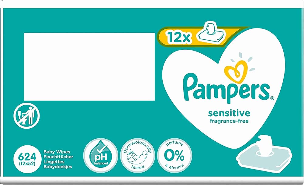 chusteczki pampers sensitive fragrance free