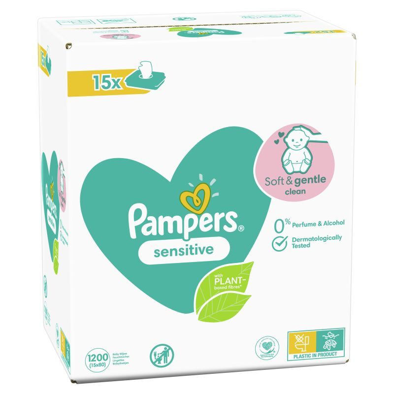 chusteczki pampers sensitive fragrance free apteka