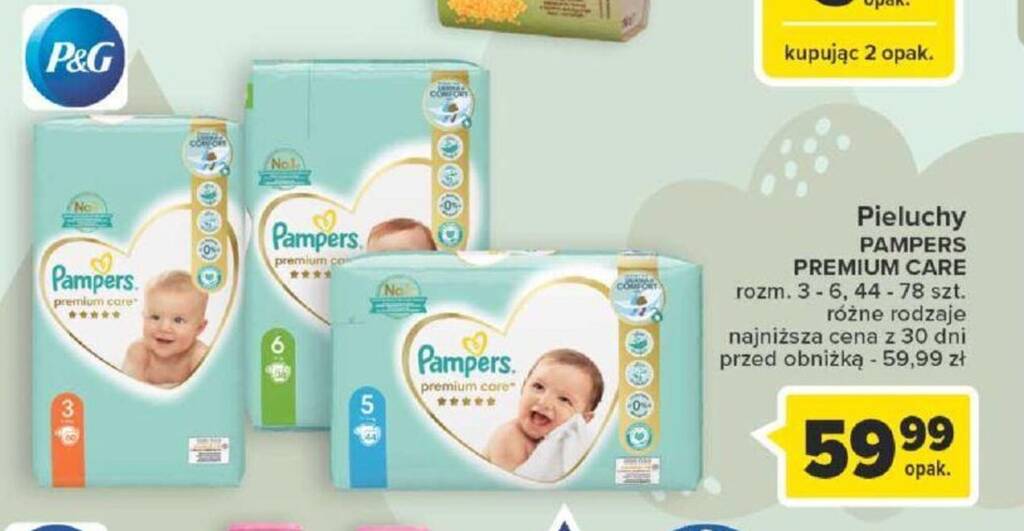 carrefour pieluchy pampers promocja