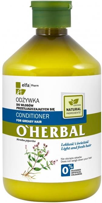 o herbal odżywka do włosów przetłuszczających się ekstrakt z mięty