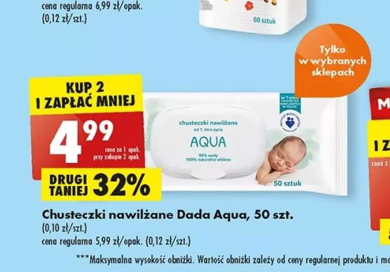 chusteczki nawilżane aqua dada