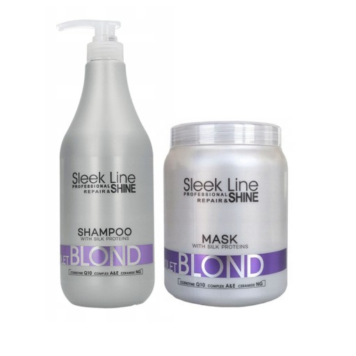 stapiz sleek line blond szampon 1l maska 1l