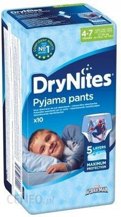 pieluchomajtki huggies drynites boy 4-7 lat 10szt
