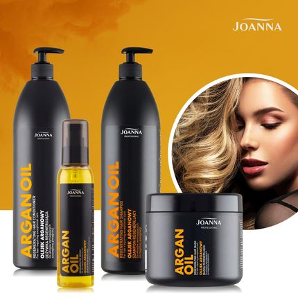 skład joanna argan oil szampon regenerujący do włosów osłabionych 1l