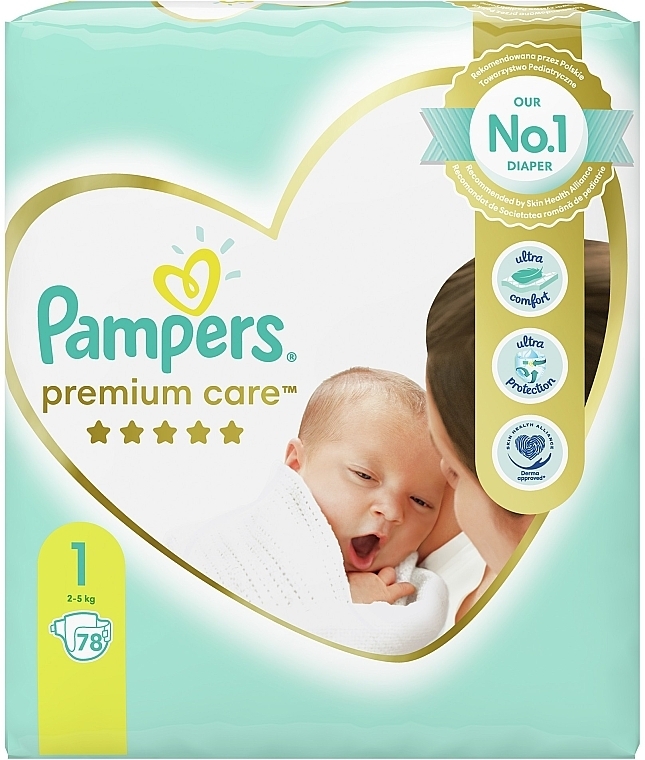 pampers premium care 1 newborn 22 szt 2-5kg