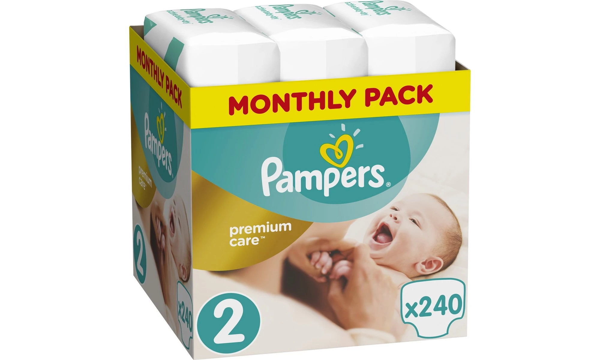 pampers premium care 2 montly pack