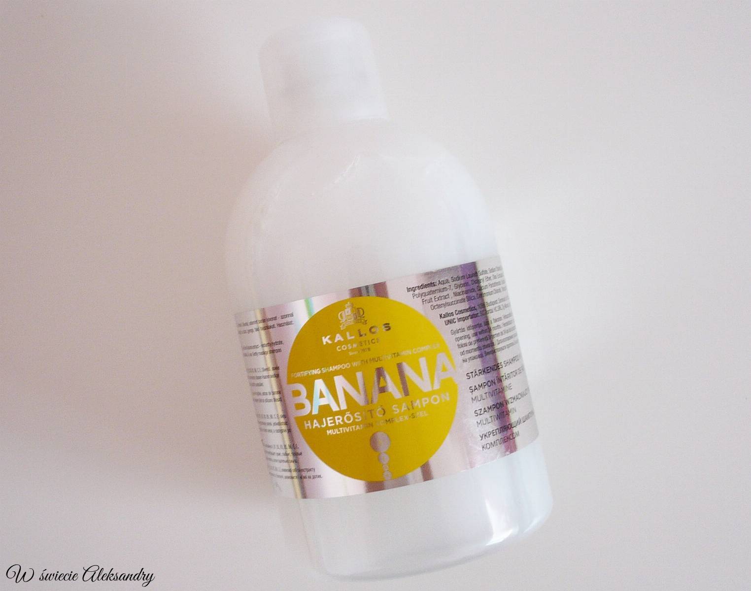 kallos kjmn banana szampon bananowy 1000ml opinie