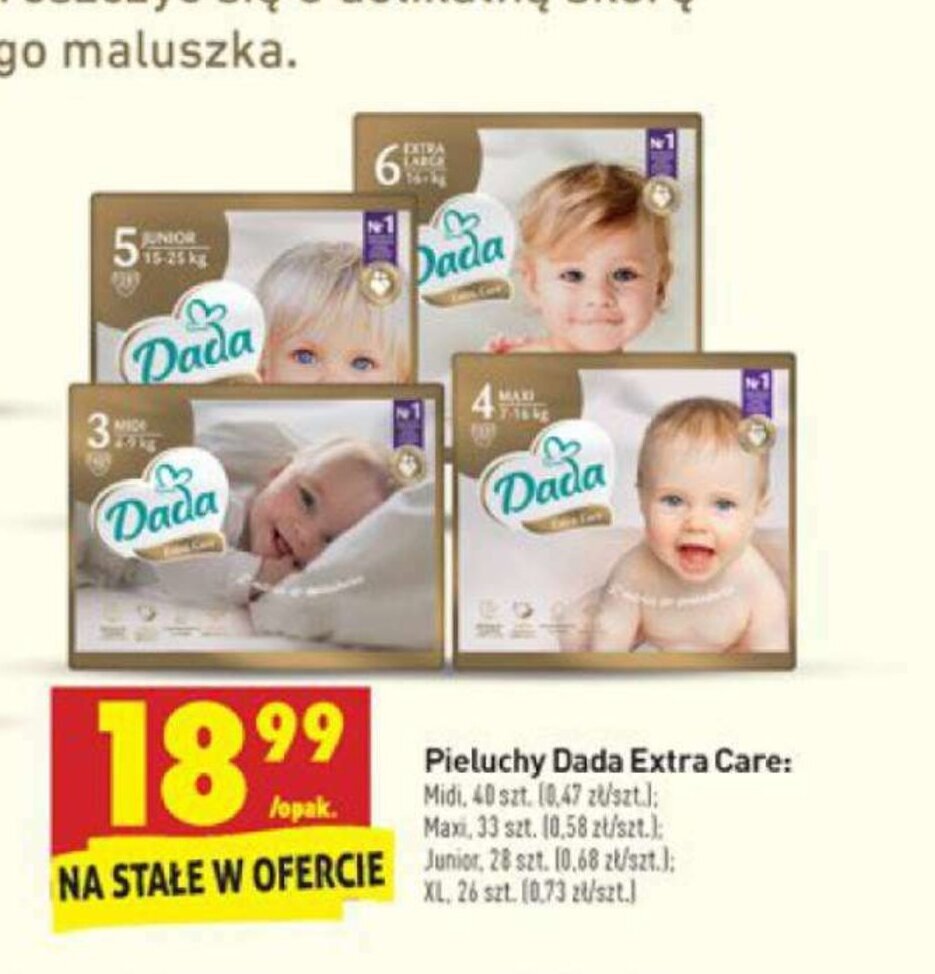 dada pieluchy promocja gazetka