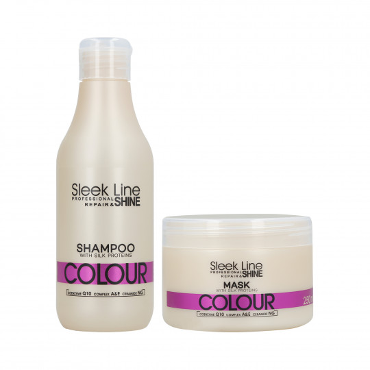 sleek line szampon colour