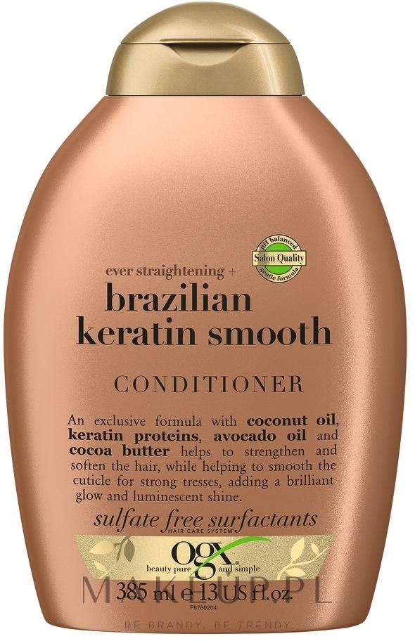 odżywka z keratyną do włosów zniszczonych brazil keratin