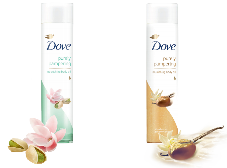 dove purely pampering nourishing body oil