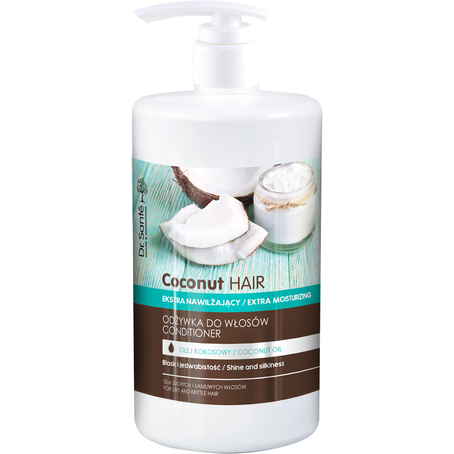 dr sante coconut hair ekstra nawilżająca odżywka do włosów 200ml