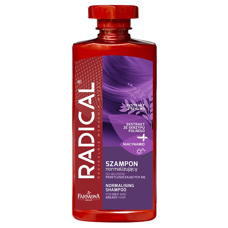 radical normalizujący normalizujący szampon do włosów tłustych 400ml