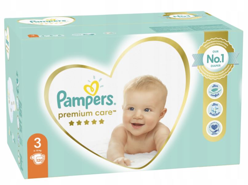 pieluchy pampers premium care 3 midi 120 szt