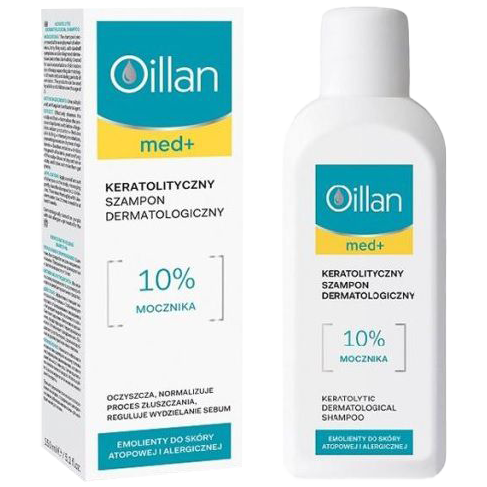 oillan med+ keratolityczny szampon dermatologiczny 150 ml