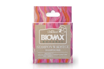 biovax botanic szampon w kostce malina moroszka i baicapil 82g