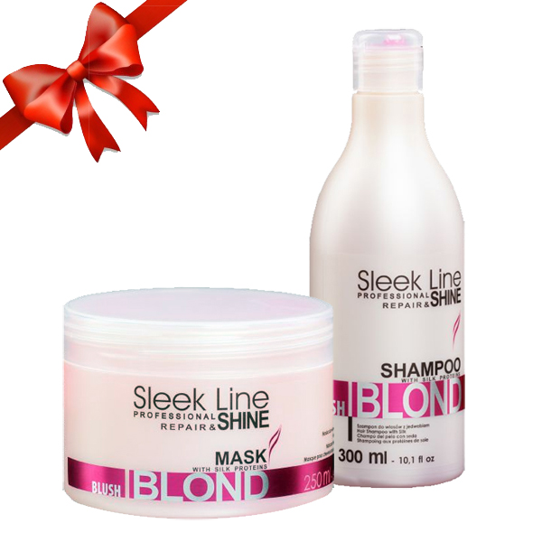 sleek line blond blush szampon i maska